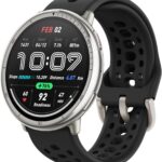 Amazfit Active 2 Smart Watch 44mm, GPS Maps with Direction, Fitness Tracker, 10 Day Battery, Sleep Monitor, 160+ Sport Modes, Water Resistant, Black Silicone (Renewed)