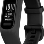 Garmin vívosmart® 5, Fitness Tracker, Long-Lasting Battery, Simple Design, Black Large (Renewed)