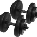 Fitvids Adjustable Dumbbell Set, 40lbs Free Weights Set for Exercise and Fitness