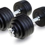 105lbs Adjustable Dumbbell Set One Pair of Adjustable Dumbbells Kits – 105 Lbs (52.5lbs X 2pc)