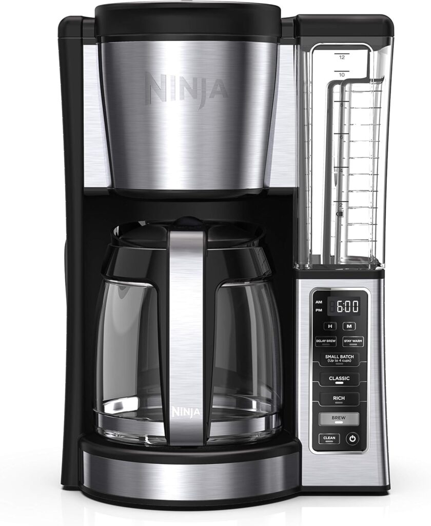 Ninja 12-Cup Programmable Brewer CE251 Coffee Maker, 60 oz, Black/Stainless Steel (Renewed)