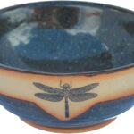 ALWAYS AZUL POTTERY Dragonfly Salad Bowl in Seamist Glaze – Handmade Ceramic Pottery Bowl – Handcrafted Polished Stoneware – Unique & Stylish Glazed Bowl, Great for Soup, Salad, Cereal and More