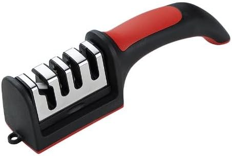 Professional 4-in-1 Kitchen Knife Sharpener for Women – Best Professional 4-Stage Tool Kit for Razor Sharp Knives | Highest-Rated, Top Ten Smart Sharpener Gadget for Safe, Easy, Precision Sharpening