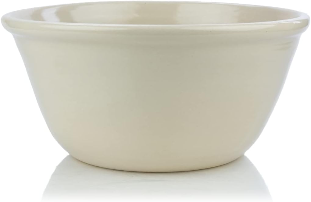 Hand Turned Stoneware Bowl | Natural (14″)