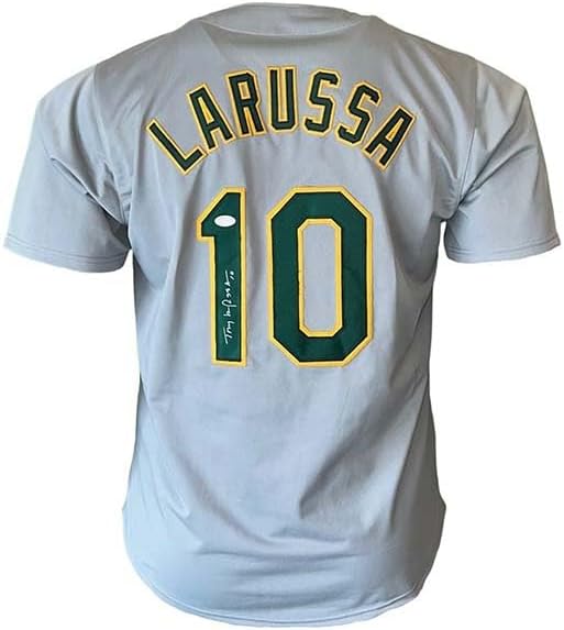 Tony LaRussa Autographed Signed White Baseball Jersey (JSA)