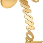 JINMA Custom Name Cuff Bracelet – Personalized Stainless Steel Open Bangle, Adjustable Engraved Name Bracelet for Women