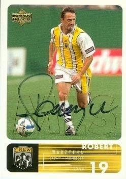 Robert Warzycha autographed Soccer trading Card (MLS Soccer) 2000 Upper Deck #25 – Autographed Soccer Cards
