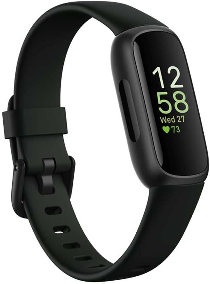 Fitbit Inspire 3 Fitness Tracker – Advanced Health Insights with Stress Management, Workout Intensity & Sleep Tracking, 24/7 Heart Rate, Includes Small and Large Classic Bands – Midnight Zen/Black