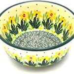 Polish Pottery Bowl – Ice Cream/Dessert – Daffodil