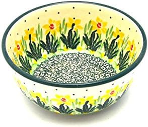 Polish Pottery Bowl – Ice Cream/Dessert – Daffodil