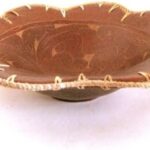 OMA Fruit Bowl Center Piece Hand Made Pottery Bowl, Floral Design Bowl Brand