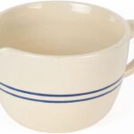 Heritage Blue Stripe Stoneware Batter Bowl Handmade 3 Cup