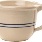 Large Soup and Cereal Bowl Handmade Heritage Blue Stripe Stoneware