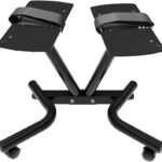 ATIVAFIT Adjustable Dumbbell Stand Fitness Dial Dumbbell Rack with Adjustable Belt for Home Gym Set