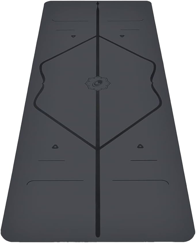 Liforme Original Yoga Mat – Free Yoga Bag Included – Patented Alignment System, Warrior-like Grip, Non-slip, Eco-friendly, sweat-resistant, long, wide, 4.2mm thick mat for comfort
