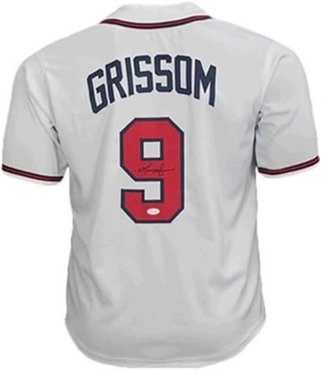 Marquis Grissom Autographed Throwback Style White Baseball Jersey (JSA)