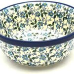 Polish Pottery Bowl – Salad – Forget-Me-Knot