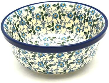 Polish Pottery Bowl – Salad – Forget-Me-Knot