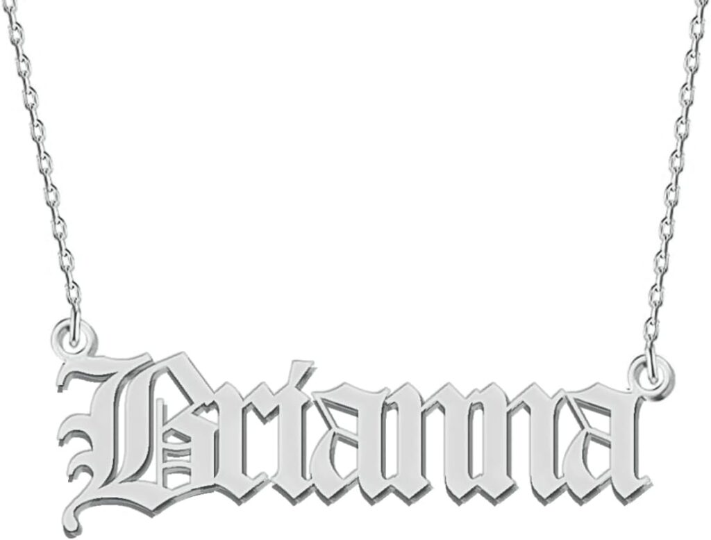 Custom Name Necklace Personalized Silver Gold Customized Women Name Jewelry Stainless Steel