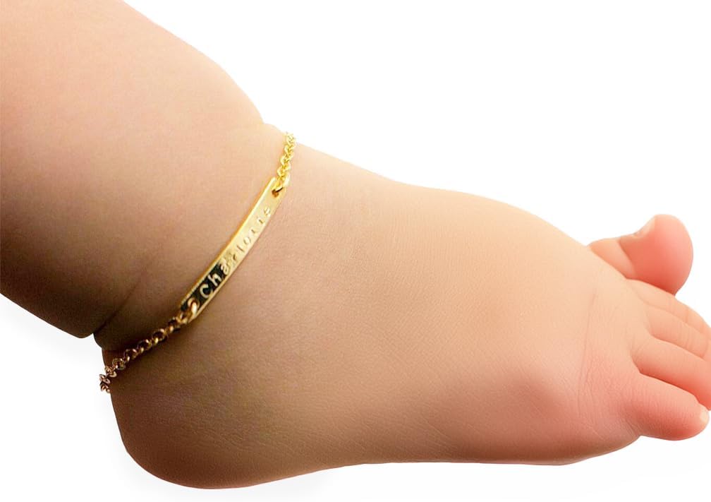 Personalized gift Baby Name Bar jewelry options