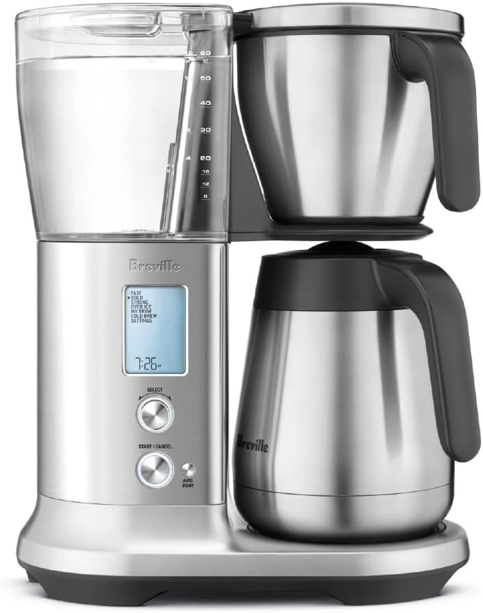 Breville BDC450BSS Precision Brewer Drip Coffee Maker, Thermal Carafe, 60 oz, Brushed Stainless Steel