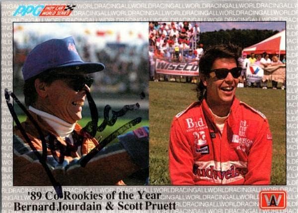 Bernard Jourdain autographed trading card (Auto Racing, NASCAR, SC) 1991 AW Sport #64 – Autographed Soccer Cards