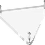 SVENJBB Clear Acrylic Basketball Holder, Display Ball Stand for Football, Soccer, Volleyball, Acrylic Ball Stand with Rubber Feet and Silver Pegs for Displaying Sports Memorabilia, 1 Pack