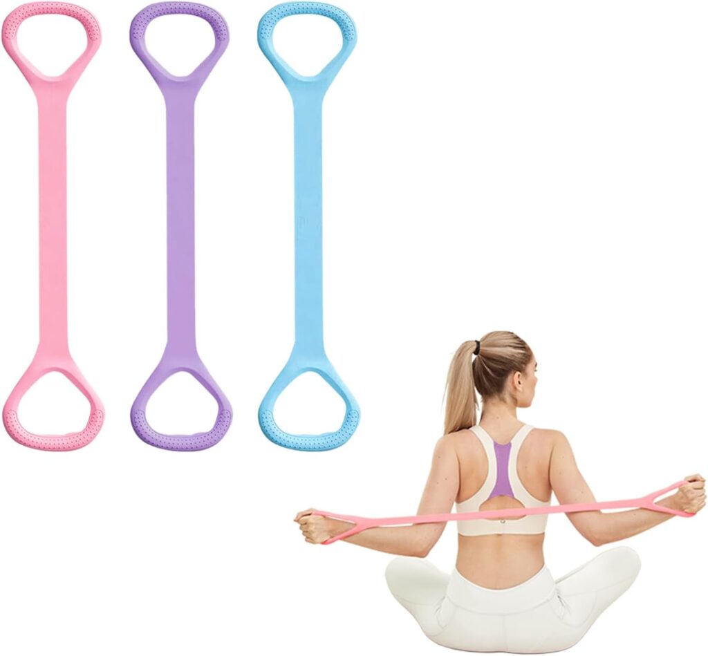 Figure 8 Resistance Band for Women, Arm, Shoulder, Back, Leg, Pilates, Yoga Stretching, Chest Expansion