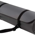 Fitvids Yoga Mat, 1/2-Inch Extra Thick High Density Exercise Mat, Anti-Tear Exercise Yoga Mat with Carrying Strap, Suitable for Various Yoga Exercises