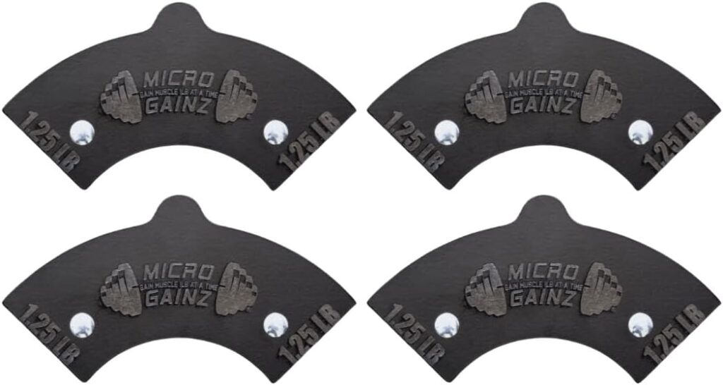 Micro Gainz 1.25LB Magnetic Weight Attachment for Nuobell Style Adjustable Dumbbells, Choose 2 or 4 Piece Magnetic Weight Plates, Ideal for Micro Loading Dumbbells, Made in USA