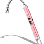 MEIRUBY Electric Candle Lighter, Birthday Christmas Stocking Stuffers Gifts for Women Mom Men Wife Sister, USB Arc Rechargeable Windproof Long Lighter for Candle BBQ Housewarming Gift Idals