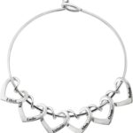 BAUMA AUTO Personalized Bracelets for Women with 2-8 Custom Names Heart Charms Promise Bangle Cuff Bracelets for Women Unique Jewelry for Wife Grandma Mother’s Birthday Anniversary Christmas Gift