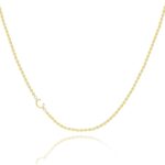 Initial Necklaces for Women, Dainty Gold Letter Necklace 14k Gold Plated Sideways Initial Necklace Cute Name Simple Choker Necklaces for Women Trendy Jewelry Gifts
