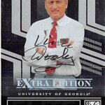 Vince Dooley autographed football card (Georgia Bulldogs University – head coach) 2007 Donruss Elite #76