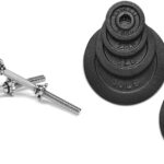 Yes4All 1.15inch Adjustable Cast Iron Dumbbell Sets 37.5lbs For Home Gym, Strength Training, Full Body Workout, and Muscle Building Men Women