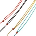 Strings Cords Emerald Rope for Necklace and Jewelry Making, Handmade Jade Pendant Adjustable Braided Necklace Rope Cord (8)