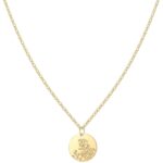 Birth Flower Necklace, 14K Gold Plated Floral Pendant Necklaces for Women, Simple Dainty Birth Month Flower Necklace, Birthday Jewelry for Women – 12 Month