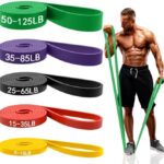 Resistance Bands for Working Out, Pull Up Assistance Bands Set for Men & Women,Latex Workout Bands, Eexercise Bands Resistance for Body Stretching,Muscle Training and Physical Therapy (5pcs)