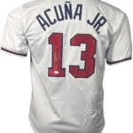 Ronald Acuna Jr. Autographed White Baseball Jersey Beckett