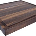 Extra Large XL Cutting Board from American Walnut – Heavy Reversible Butcher Block with Juice Groove for Cutting Meat and Juicy Veggies Easily – Walnut Chopping Board – 24x18x1.5″