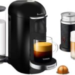Nespresso Vertuo Plus Deluxe Coffee and Espresso Maker by Breville, Piano Black with Aeroccino Milk Frother