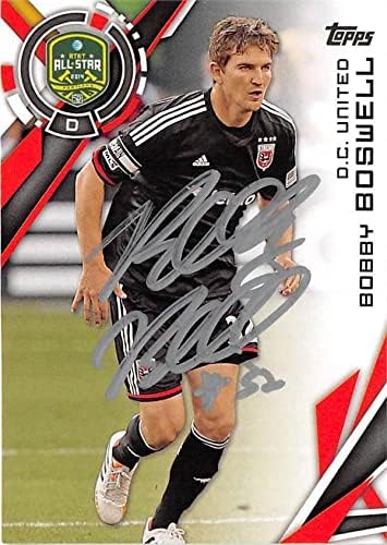 Bobby Boswell autographed trading card (DC United MLS Soccer) 2015 Topps #179 – Autographed Soccer Cards