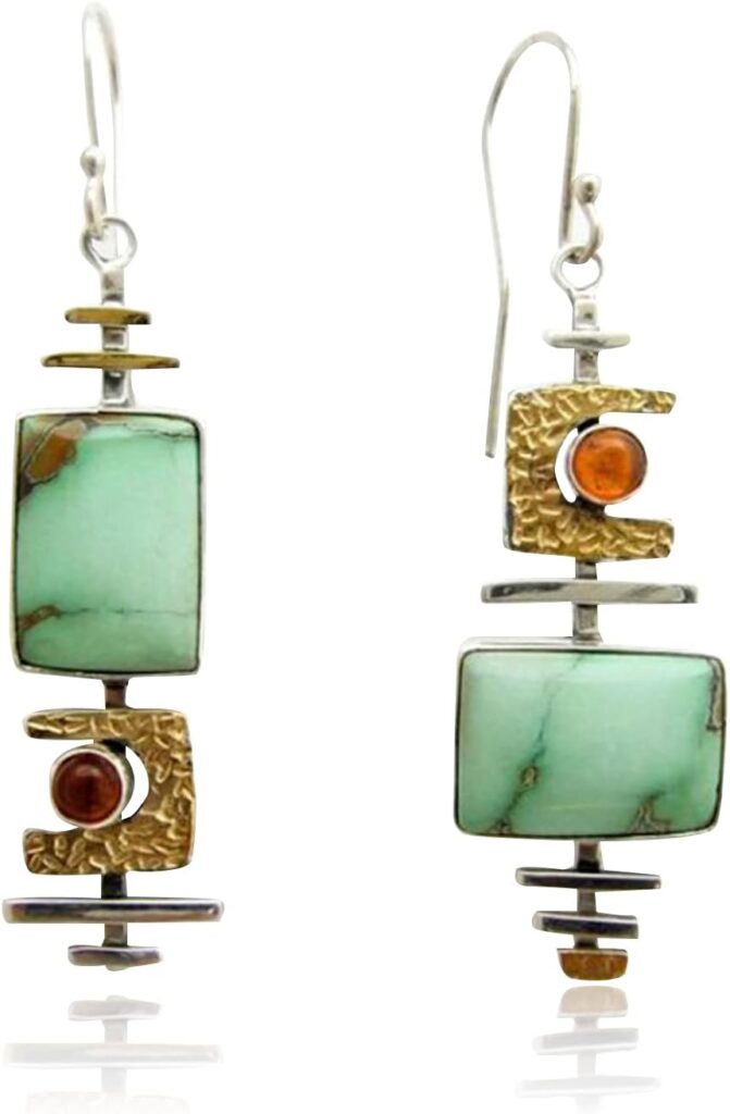 KaFu Handmade Boho Earrings Vintage Gold Lightweight Drop Dangle Statement Jewelry gifts for Women Girls