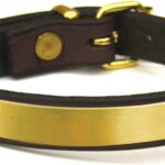 Big Dee’s Tory Leather Custom Leather Bracelet With Brass Plate Engraved (Havana)