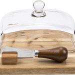 Bamboo Cheese Board – Elegant Serving Tray for Cheeseboards & Charcuterie | Wedding, Bridal Shower & Birthday Gift for Women (Tray B)