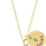 Custom Soccer Necklace – Player Number Name Team Gift – Personalized Stainless Silver Gold – DGR-12mm