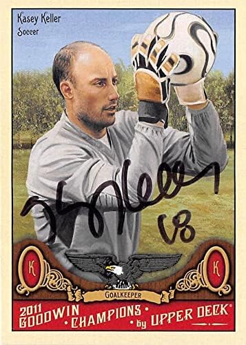 Kasey Keller autographed trading card (Soccer Football USA Goaltender) 2011 Upper Deck Goodwin #107 – Autographed Soccer Cards