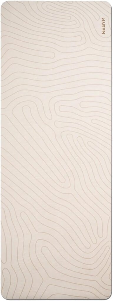 WeGym Yoga Mat, 4mm Cushioned Exercise Mat for Yoga, Pilates, Home Workouts – Anti Slip Polyurethane Suede Yoga Mat with Carrying Strap