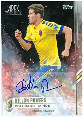 Dillon Powers autographed trading Card (MLS Soccer Colorado Rapids USA) 2015 Topps #63 Certified – Autographed Soccer Cards