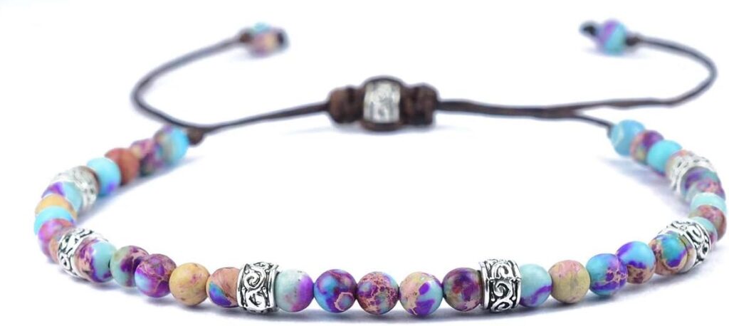 ZOSOJONA Boho Handmade Natural Stone Wrap Bracelets Turquoises Crystal Beads Bracelet Jewelry